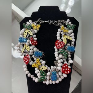 Sassy Jones White Lovebug Bib